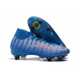 Nike Mercurial Superfly 7 Elite SG-PRO Anti-Clog Blue Red