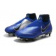 New Nike Phantom Vision Elite DF SG-Pro AC Racer Blue Black Metallic Silver