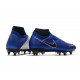 New Nike Phantom Vision Elite DF SG-Pro AC Racer Blue Black Metallic Silver