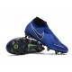 New Nike Phantom Vision Elite DF SG-Pro AC Racer Blue Black Metallic Silver