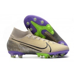 Nike Mercurial Superfly 7 Elite SE AG Desert Sand Black Psychic Purple