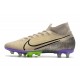 Nike Mercurial Superfly 7 Elite SE AG Desert Sand Black Psychic Purple