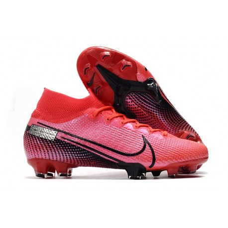 New Nike Mercurial Superfly VII Elite SE FG Boots Laser Crimson Black