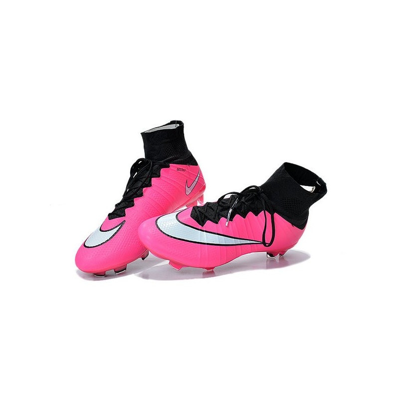 nike pink and black football boots