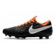 Nike Tiempo Legend VIII Elite FG Cleats Black White Orange