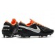 Nike Tiempo Legend VIII Elite FG Cleats Black White Orange