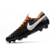 Nike Tiempo Legend VIII Elite FG Cleats Black White Orange