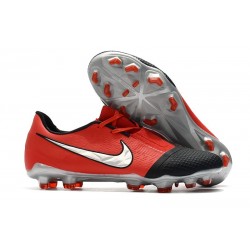 New Nike Phantom Venom Elite FG Laser Crimson Metallic Silver Black