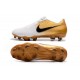 New Cleats Nike Phantom Venom Elite FG Gold White Black