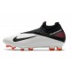 Nike Phantom VSN 2 Elite DF FG Cleats -White Black Laser Crimson