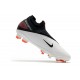 Nike Phantom VSN 2 Elite DF FG Cleats -White Black Laser Crimson