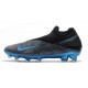 Nike Phantom VSN 2 Elite DF FG Cleats -Black Laser Blue Anthracite