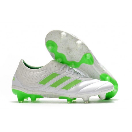 New Adidas Copa 19.1 FG Soccer Boots -White Solar Lime