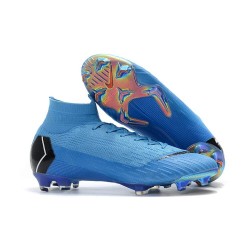 Nike Mercurial Superfly Vi Elite FG New Soccer Cleats - Blue
