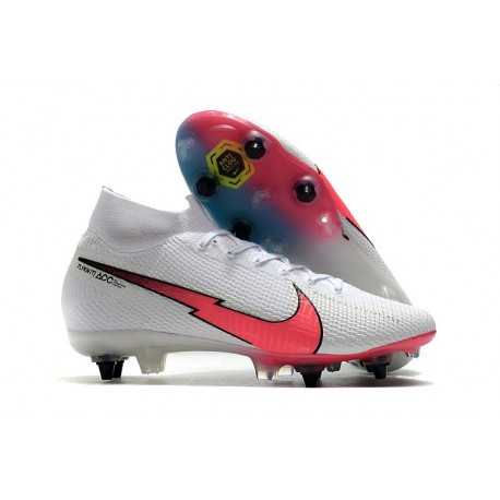 Nike Mercurial Superfly 7 Elite SG-PRO Anti-Clog White Crimson Blue