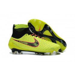 New 2015 Nike Magista Obra FG ACC Men Soccer Cleats Volt Black