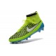 New 2015 Nike Magista Obra FG ACC Men Soccer Cleats Volt Blue Lagoon White