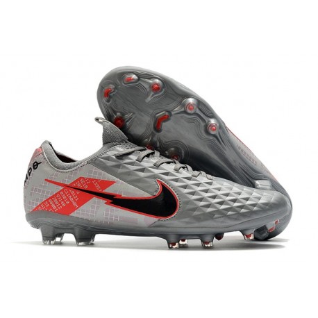 Nike Tiempo Legend 8 Elite FG ACC - Bomber Grey Black Red