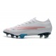 NIKE MERCURIAL VAPOR 13 ELITE 'CR7 X BUGATTI' - WHITE BLUE SILVER RED