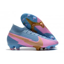 Nike 2020 News Mercurial Superfly VII Elite FG Blue Pink Gold