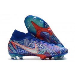 Nike Mercurial Superfly 7 Elite FG SE11 Sancho Blue White Aurora Green