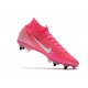 Nike Mercurial Superfly 7 Elite SG-PRO X Mbappe Pink Blast White Black