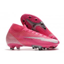 Nike Mercurial Superfly 7 Elite SE AG X Mbappe Pink Blast White Black