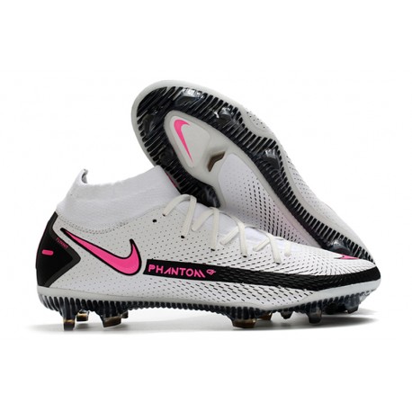 Nike Phantom GT Dynamic Fit Elite FG Cleats White Pink Black