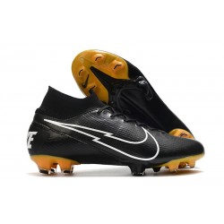 Nike 2020 News Mercurial Superfly VII Elite FG Black White Gold