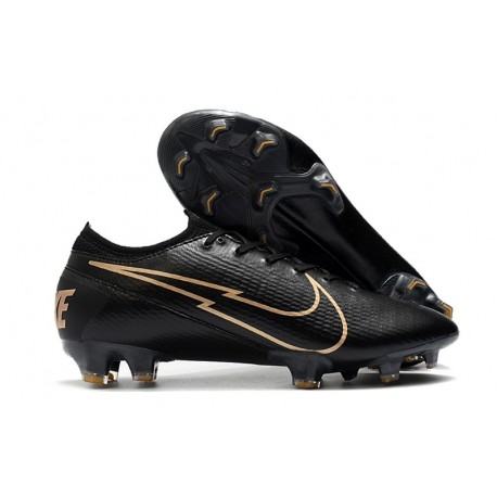 Nike Mercurial Vapor XIII Elite 360 FG Leather Black Golden