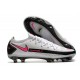 Nike Phantom Elite GT FG Soccer Cleats White Black Pink Blast