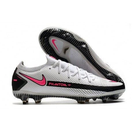 Nike Phantom Elite GT FG Soccer Cleats White Black Pink Blast