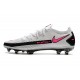 Nike Phantom Elite GT FG Soccer Cleats White Black Pink Blast