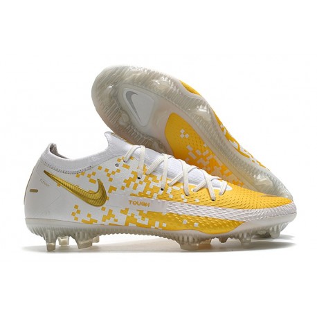 Nike Phantom Elite GT FG Soccer Cleats White Gold