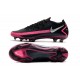 Nike Phantom Elite GT FG Soccer Cleats lack Pink Blast Metallic Silver