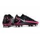 Nike Phantom Elite GT FG Soccer Cleats lack Pink Blast Metallic Silver