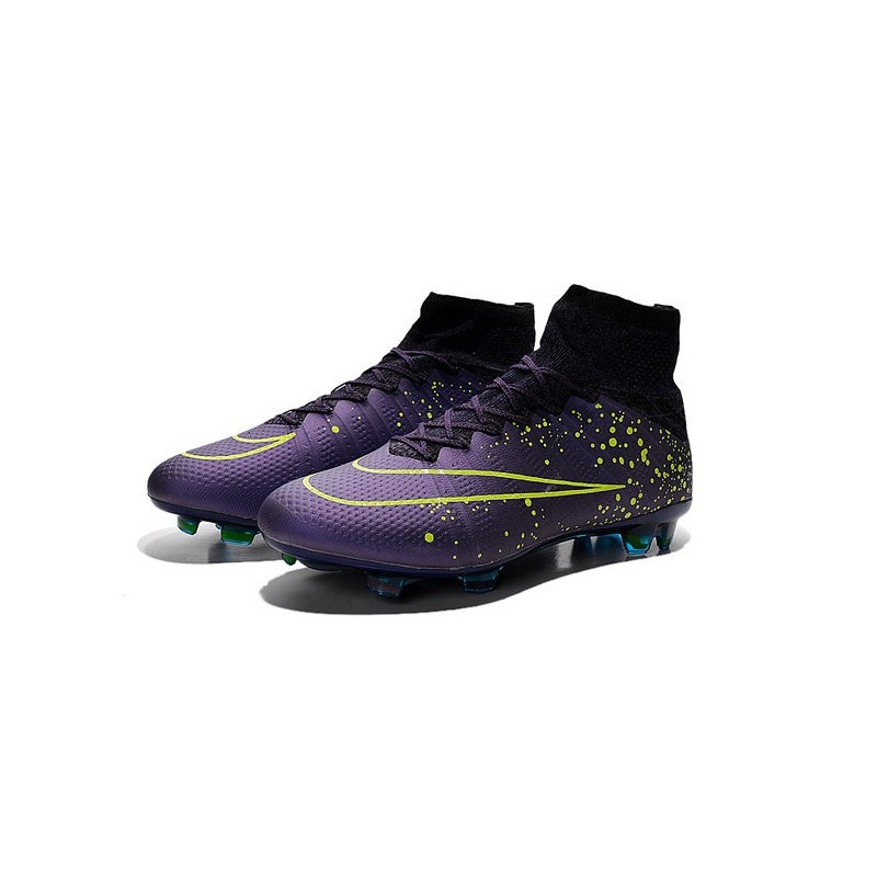 Nike 2015 Soccer Boot Mercurial Superfly 4 FG ACC Purple Volt Black