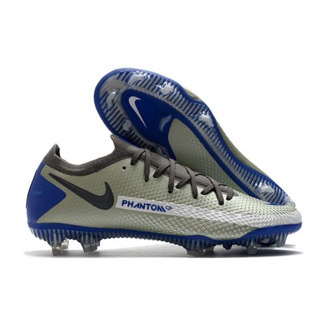 Nike Phantom Elite GT FG Soccer Cleats Blue Black Grey