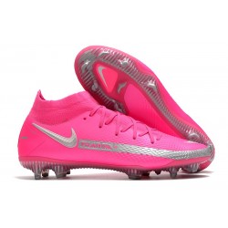 Nike Phantom GT Dynamic Fit Elite FG Cleats Pink Blast Metallic Silver