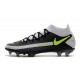 Nike Phantom GT Dynamic Fit Elite FG Cleats Black Gray Yellow