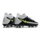 Nike Phantom GT Dynamic Fit Elite FG Cleats Black Gray Yellow