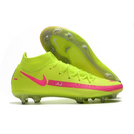 Nike Phantom GT Elite DF FG Firm Ground Yellow Pink Blast