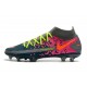 Nike Phantom GT Elite DF FG Firm Ground Gray Cyan Pink