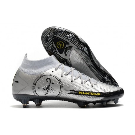 Nike Phantom GT Elite DF FG Pure Platinum Metallic Silver Black