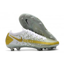 Nike Phantom Elite GT FG Soccer Cleats White Golden