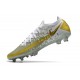 Nike Phantom Elite GT FG Soccer Cleats White Golden