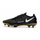 Men Nike Phantom GT Elite FG 2021 Cleat Black Gold White