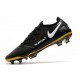 Men Nike Phantom GT Elite FG 2021 Cleat Black Gold White