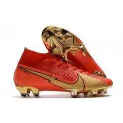 Nike Mercurial Superfly 7 Elite DF FG Ronaldo CR100 Red Gold