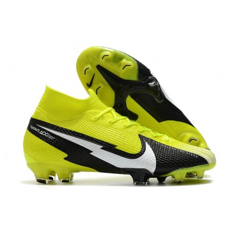 Nike Mercurial Superfly 7 Elite DF FG Boots Yellow Black White